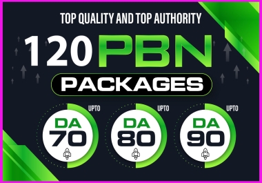 Build 120 HomePage Posts DA 90 Plu PBNs Best Result