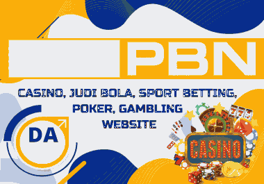 Get 100 Casino PBN Backlinks DA 60+