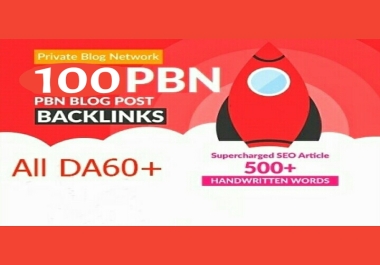 Get 100 High DA 50-70 Backlinks